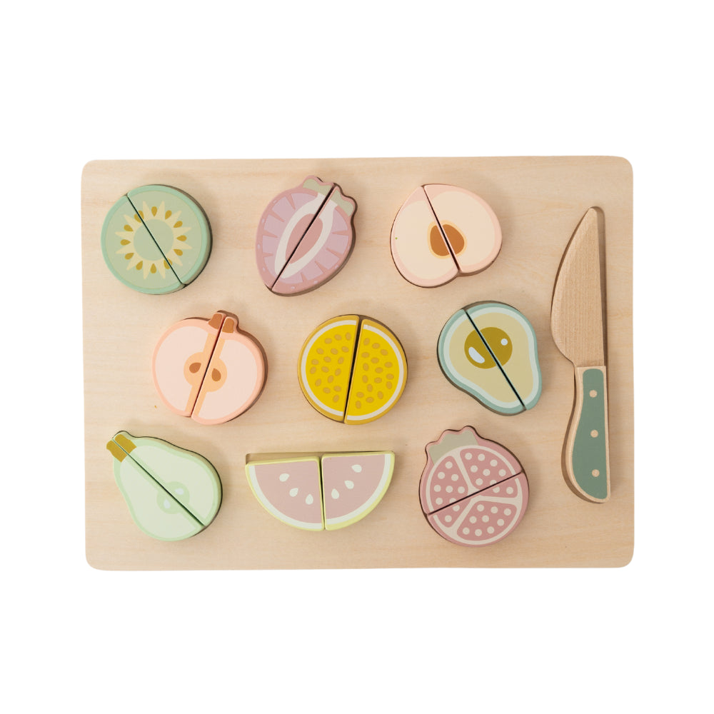 K Mini Baby Wooden Toys - Cutting Fruit Puzzle